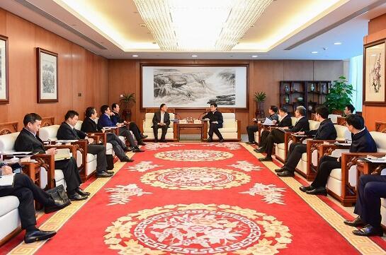 舒印彪鄧建玲會(huì)見中國(guó)能建董事長(zhǎng)汪建平、總經(jīng)理丁焰章