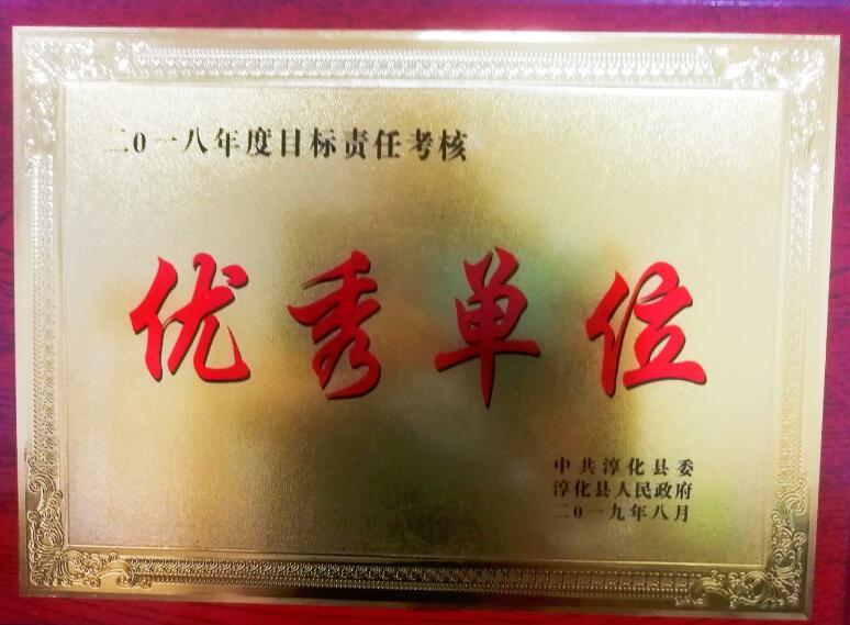 淳化供電分公司喜獲淳化縣“2018年度目標(biāo)責(zé)任考核優(yōu)秀單位”光榮稱(chēng)號(hào)