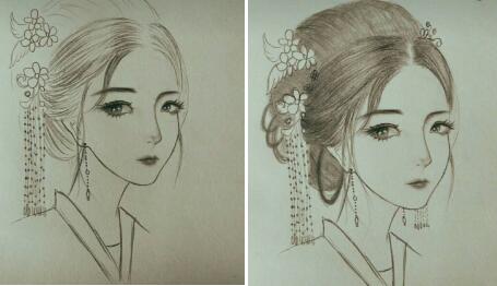 二月二，電力作家坐家“戰(zhàn)疫”新作——觀美姬素描遙寄故鄉(xiāng)九妹