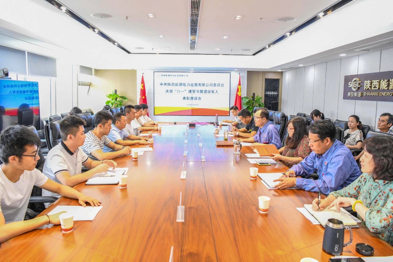 陜投集團(tuán)電力運(yùn)營(yíng)公司召開慶祝“八一”建軍節(jié)暨退役軍人表彰座談會(huì)
