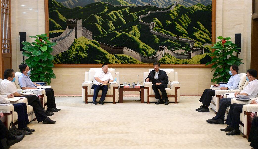 陳飛虎會見中國能建董事長宋海良、總經(jīng)理孫洪水