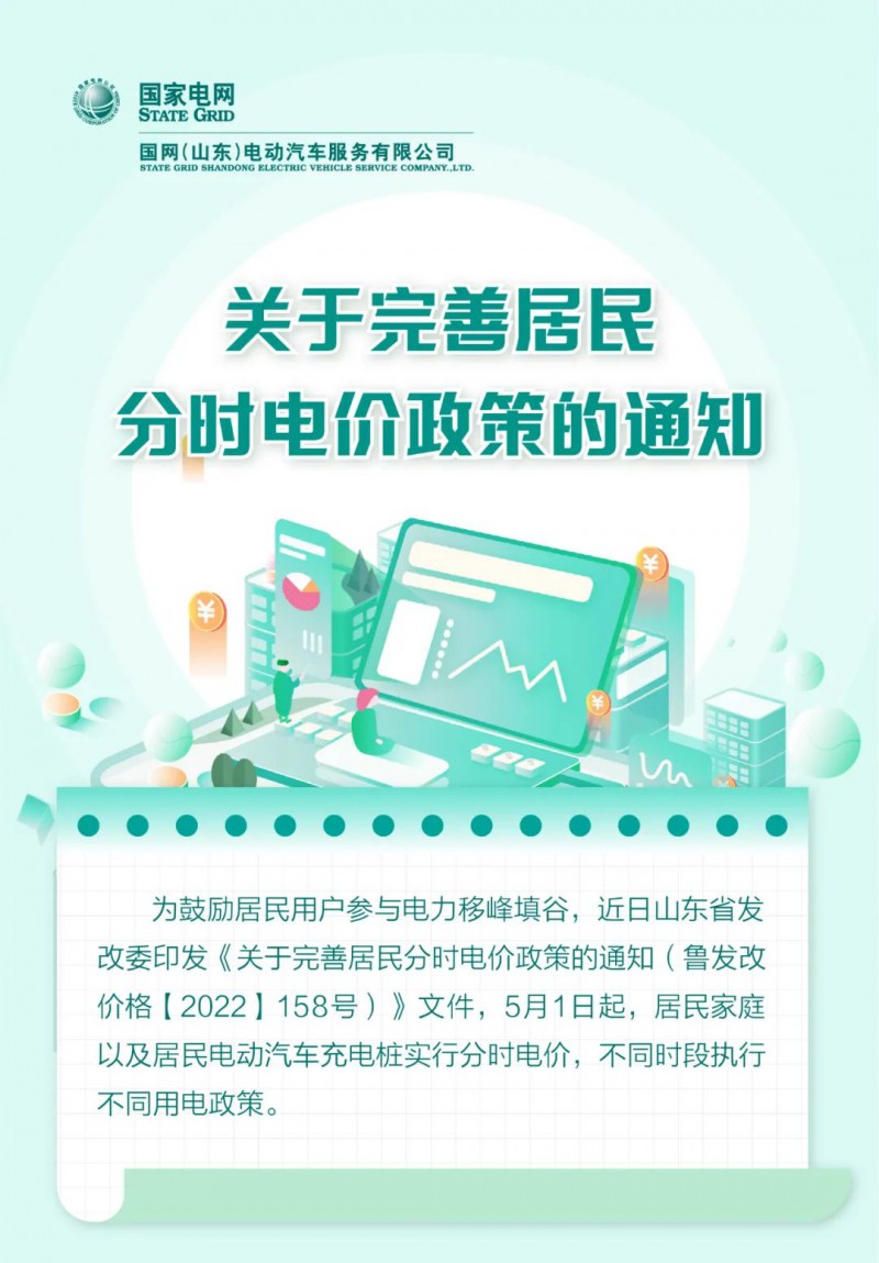 山東居民分時(shí)電價(jià)政策，5月1日開始執(zhí)行！