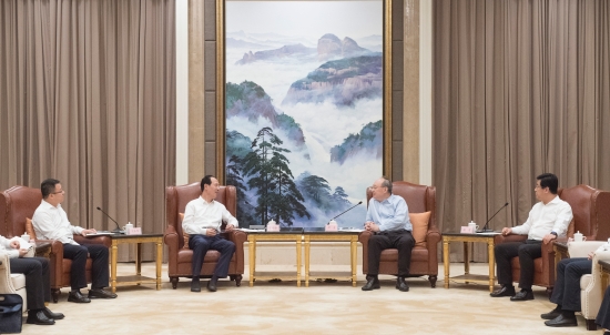 中國電建集團公司黨委書記、董事長丁焰章拜會福建省委書記尹力、省長趙龍