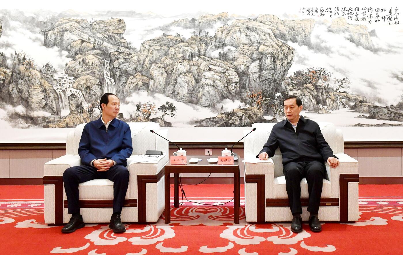 中國電建黨委書記、董事長丁焰章與河北省委常委、石家莊市委書記張超超會談