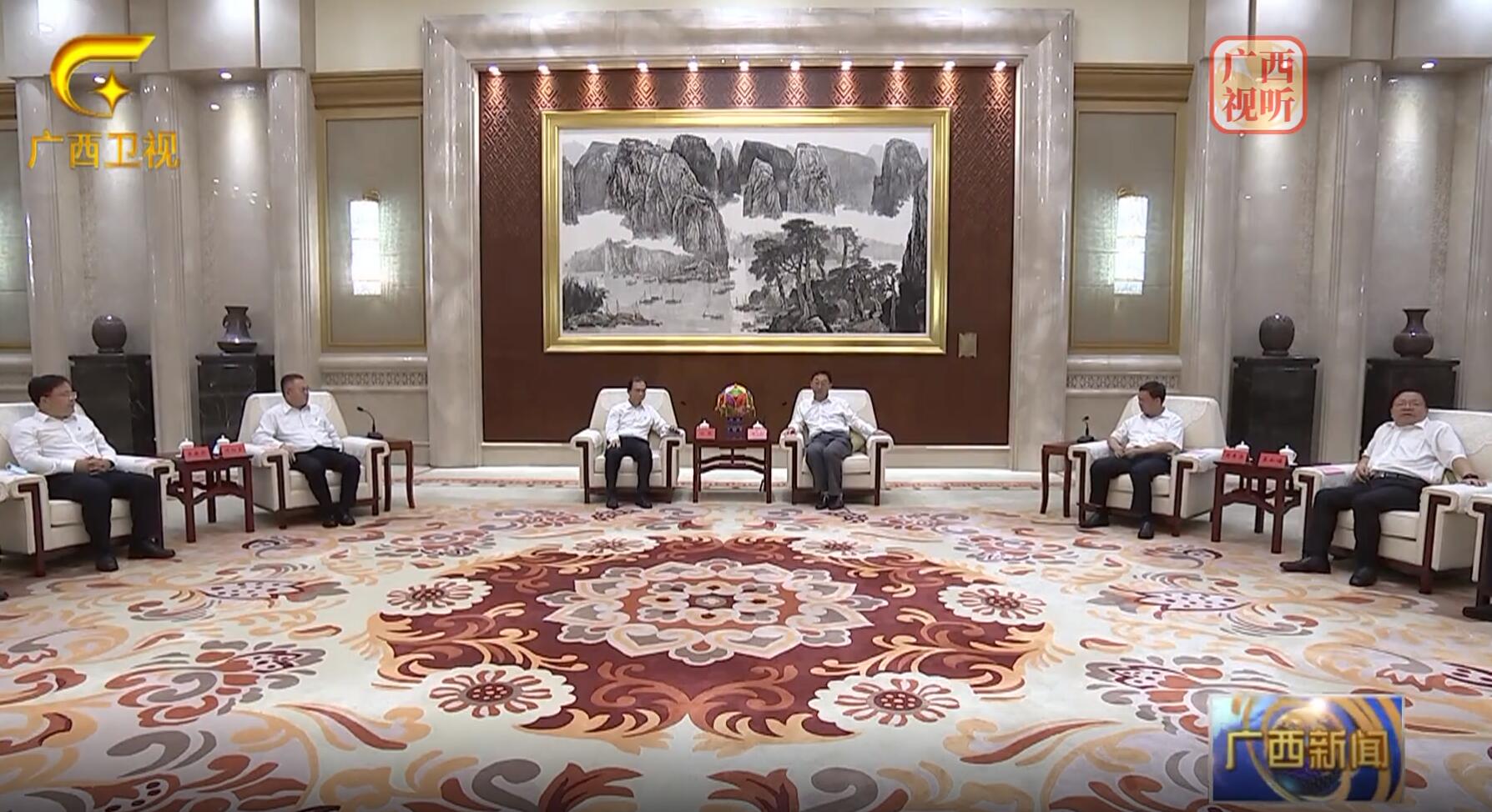 江毅、葉向東拜會廣西壯族自治區(qū)黨委書記、自治區(qū)人大常委會主任劉寧