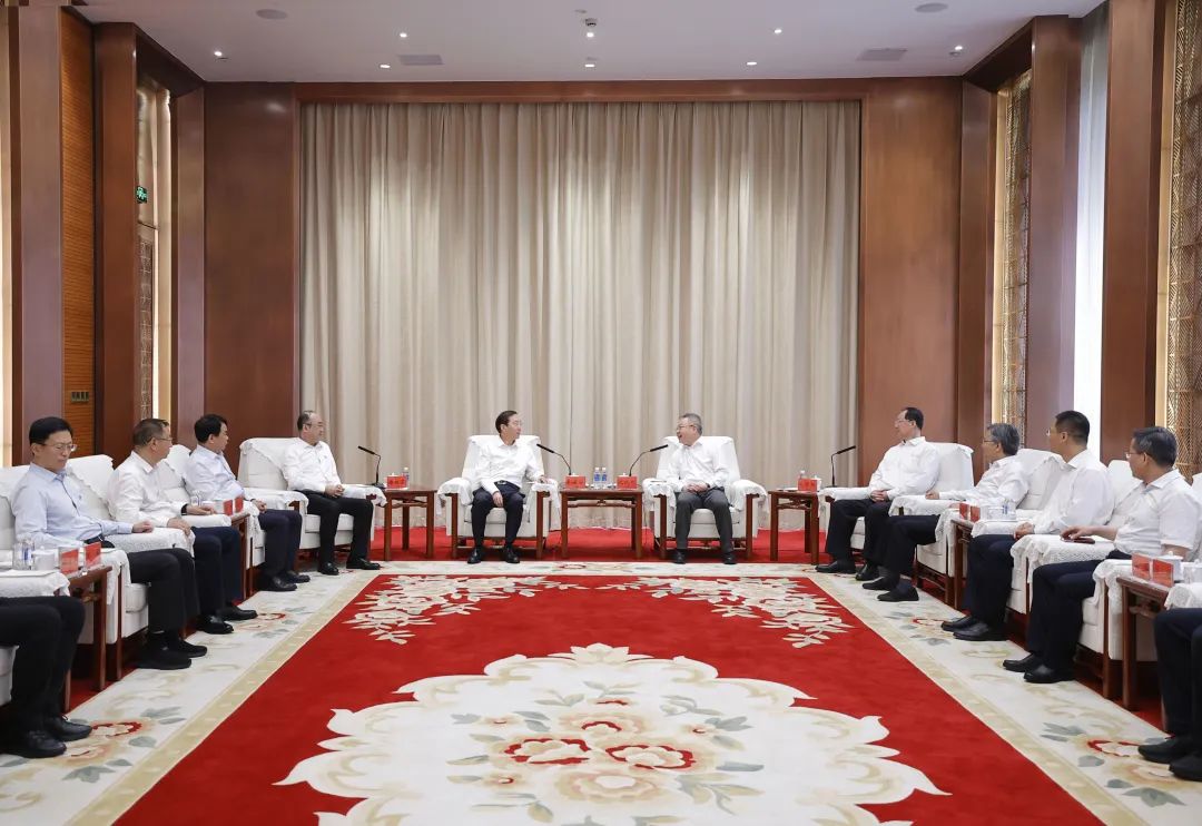 國家電網(wǎng)董事長辛保安與湖南省委書記沈曉明、省長毛偉明會談