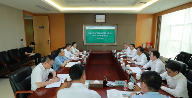 電氣風(fēng)電黨委書記、董事長喬銀平一行拜訪甘肅電投集團(tuán)