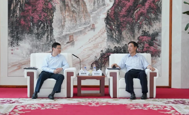 中國能建黨委副書記、總經理孫洪水與郴州市委副書記、市長闞保勇會談