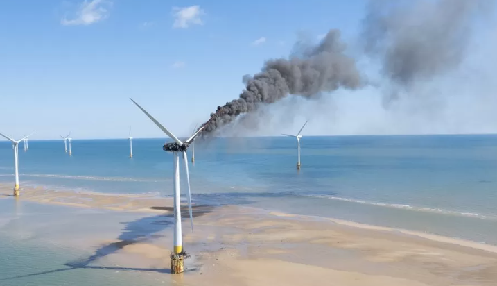 風(fēng)機(jī)起火！這座海上風(fēng)電場暫停運(yùn)營