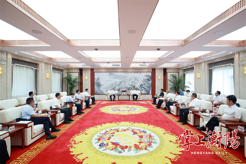 衡陽市委書記劉越高會(huì)見國網(wǎng)湖南省電力有限公司黨委書記、董事長明煦一行