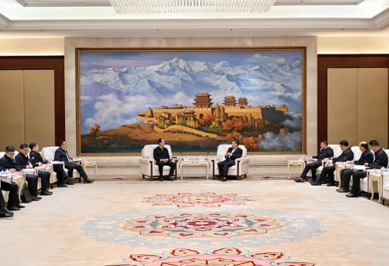 中國電建黨委書記、董事長丁焰章拜會甘肅省委副書記、省長任振鶴