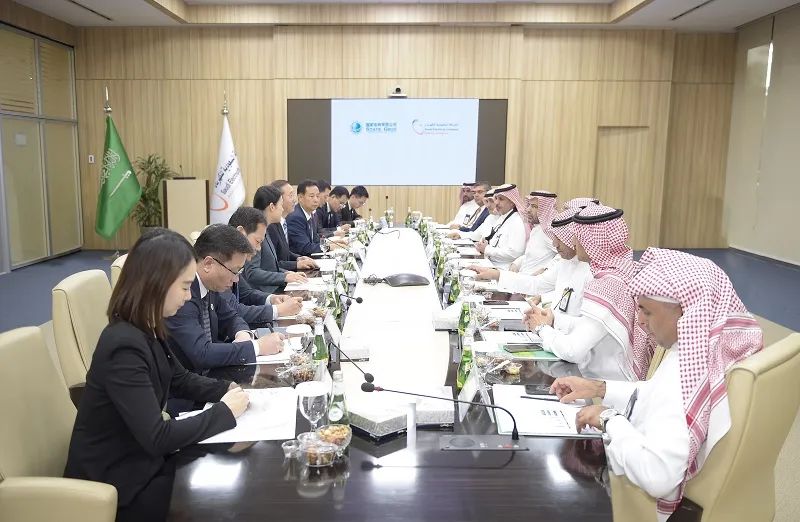 國(guó)家電網(wǎng)公司董事長(zhǎng)辛保安與沙特能源部、沙特電力公司主要負(fù)責(zé)人會(huì)談