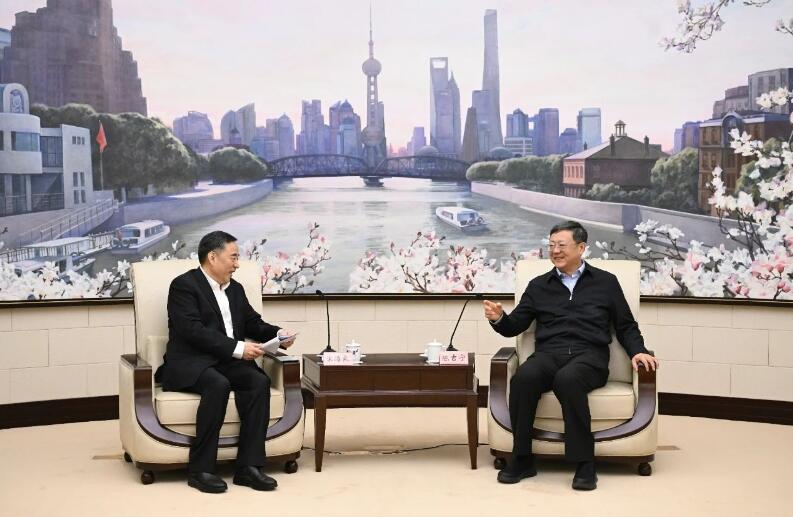 中國能建黨委書記、董事長宋海良拜會上海市委書記陳吉寧、市長龔正