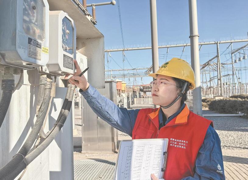 【國(guó)網(wǎng)特等勞?！繀羌伍弘娏Α澳咎m”綻放高原