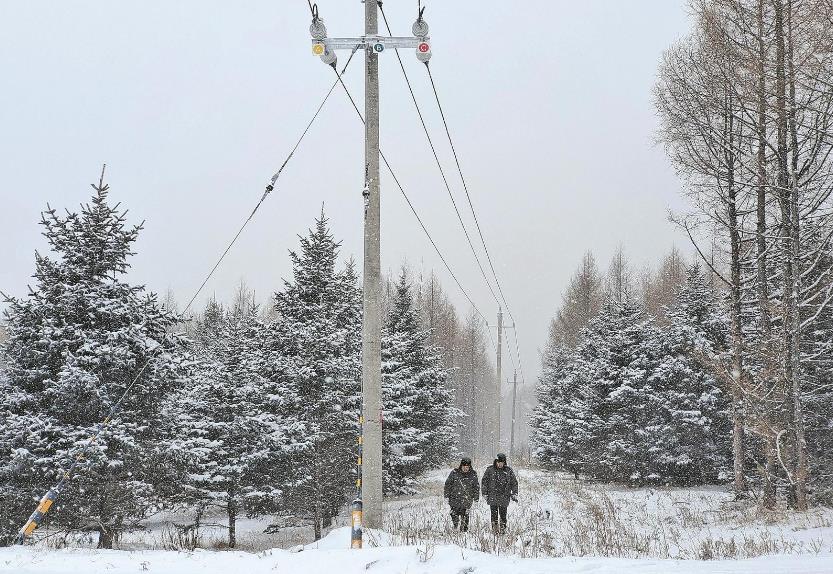 蒙東根河零下26攝氏度，穿越林區(qū)去特巡