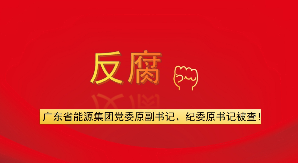 廣東省能源集團(tuán)黨委原副書記、紀(jì)委原書記被查！