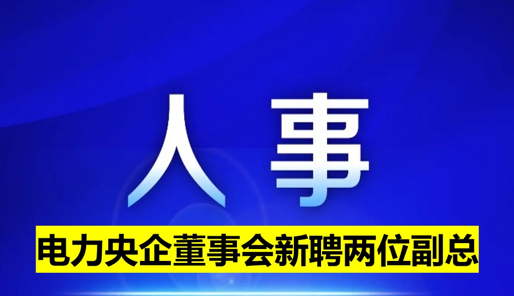 電力央企董事會(huì)新聘兩位副總