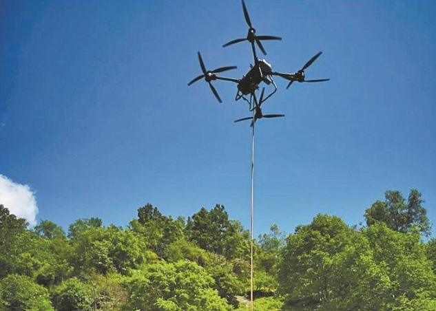 四川可由無人機部署的雨量站投用
